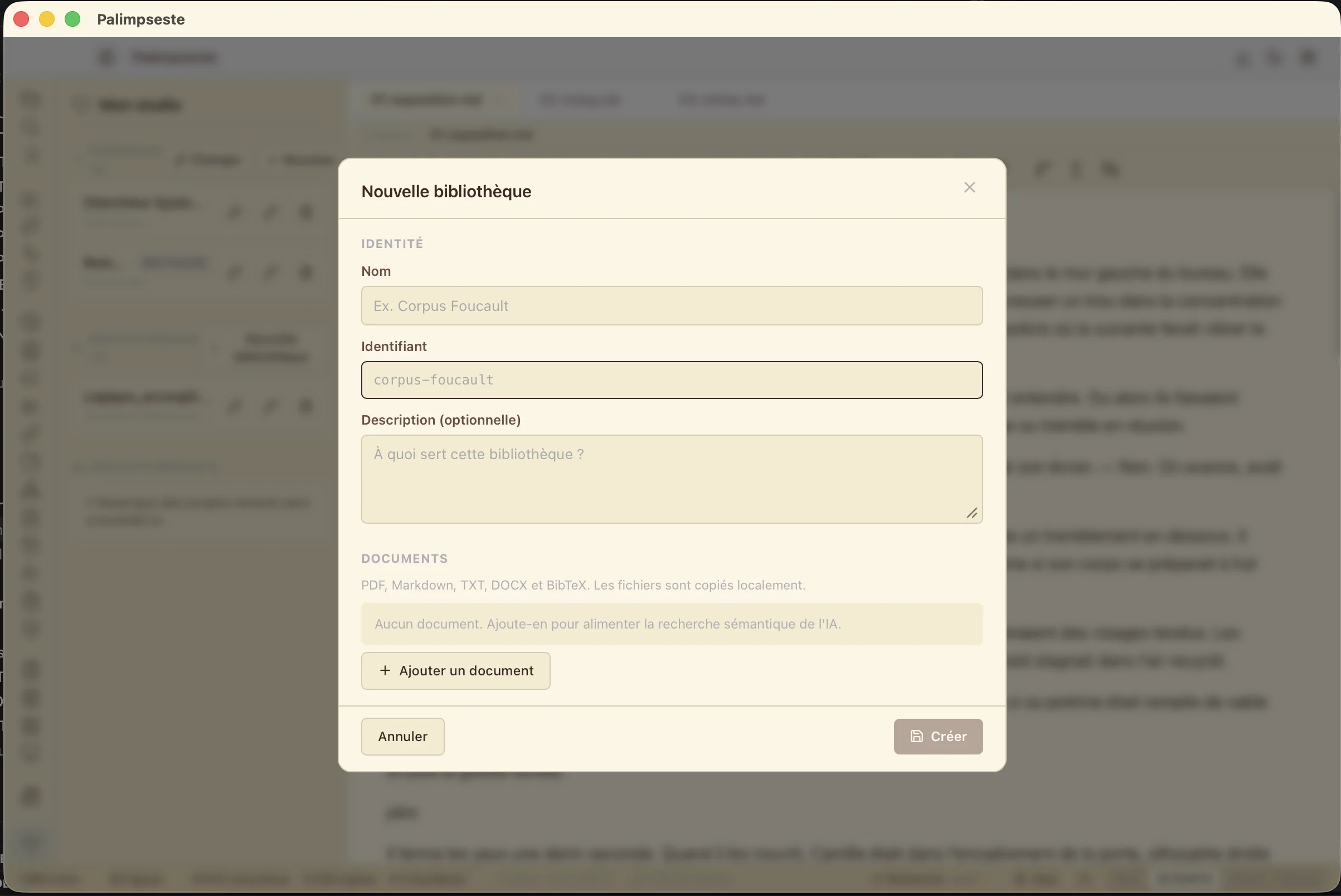 Sélecteur multi-attach des Reference Libraries — choisir une ou plusieurs bibliothèques de référence par projet